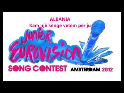 ALBANIA - Igzidora Gjeta - Kam një këngë vetëm për ju (JESC 2012 Full HD)