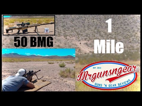 Shooting The Barrett M107A1 50 Caliber Rifle At 1 Mile & Hitting 🇺🇸 (HD)