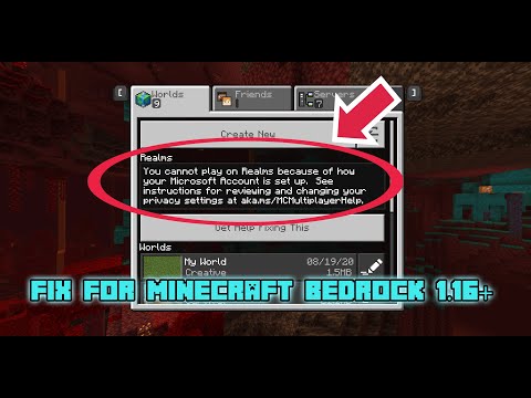 How To Fix 'Privacy Error' For Minecraft 1.16+ (Bedrock Edition)