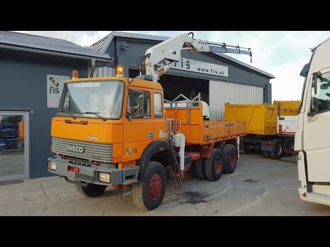 TRUCK IVECO 260-30 AHW 6X6 STAKE BODY + CRANE FIŠ TRUCKS & MACHINERY SLOVENIA
