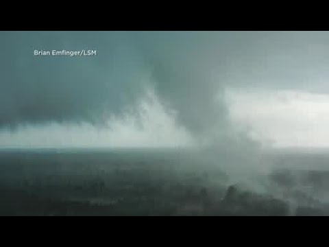 Drone video of Silas tornado