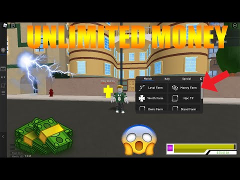 PROJECT JOJO INSTANT MONEY SCRIPT GET UNLIMITED MONEY ROBLOX