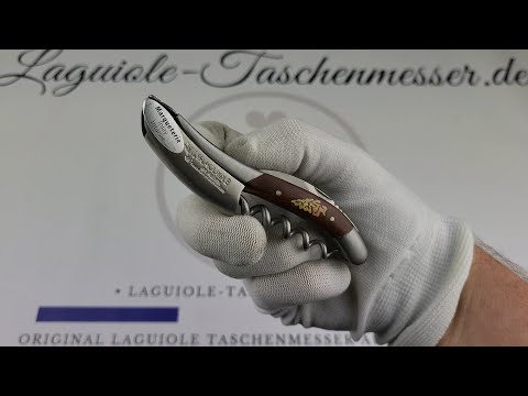 Laguiole en Aubrac Sommeliermessser Intarsien von Weintrauben auf Schlangenholz