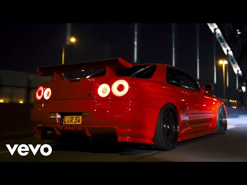 BAD NINJA - Are You Ready (Bass Boosted) / Nissan GTR R34 Showtime Video