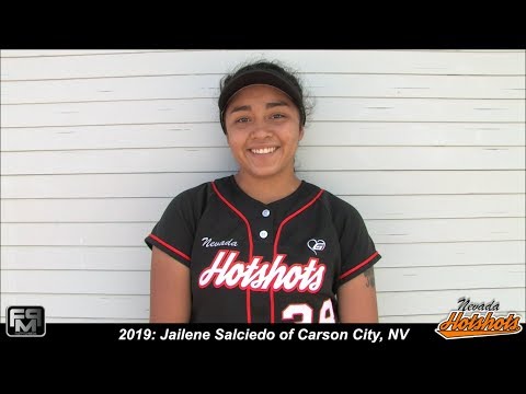 2019 Jailene Salciedo Power Hitting Pitcher Softball Skills Video - Nevada Hot Shots