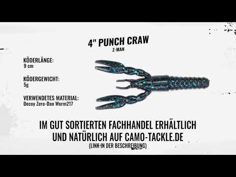 Z-Man 4" Punch CrawZ - Jika Rig Unterwasservideo