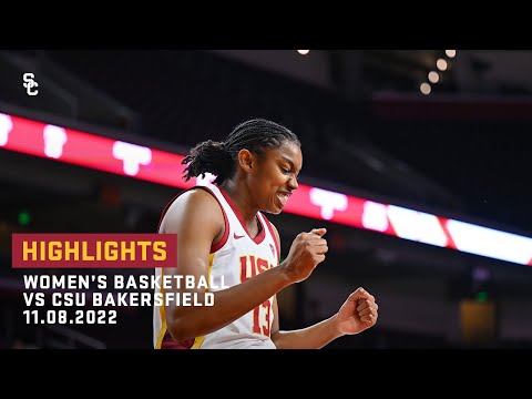 Women's Basketball - USC 86, CSU Bakersfield 41: Highlights (11/8/22)