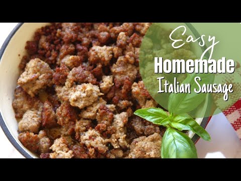 Easy Italian Sausage from Scratch | Homemade Italian Sausage Seasoning Recipe