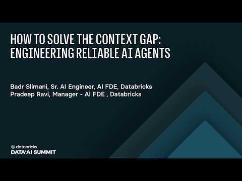 Watch: How to Solve the Context Gap: Engineering Reliable AI Agents