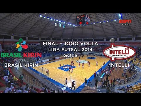 Gols - Intelli Orlândia 5 (3) x (4) 2 Brasil Kirin - Liga Futsal 2014 - 08/12/2014