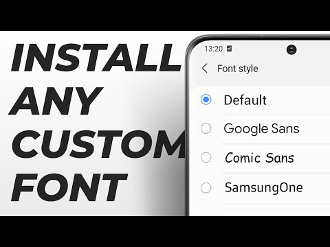How to install ANY FONT in all Samsung Galaxy devices! - Works in One UI 5.1