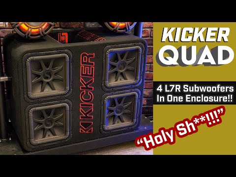 KICKER QL7R12 QUAD!!!! Massive Ported Enclosure with FOUR 12" L7R Subwoofers!!!!