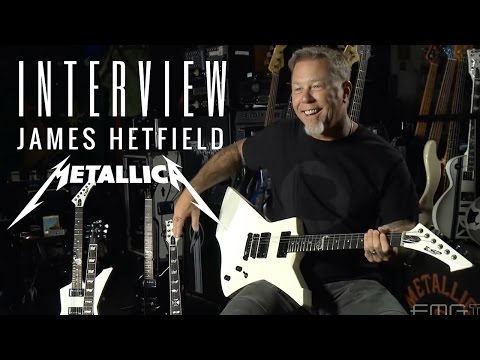 Interview de James Hetfield de Metallica sur sa guitare ESP équipée de micros EMG (La Boite Noire)