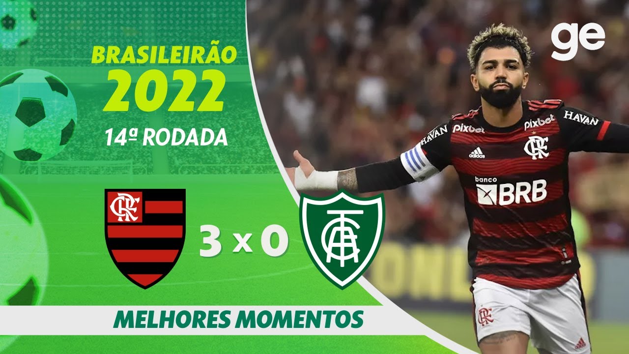 FLAMENGO 3 X 0 AMÉRICA-MG| MELHORES MOMENTOS | 14ª RODADA BRASILEIRÃO 2022