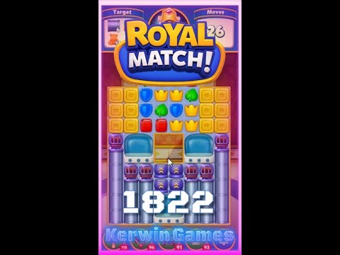 Royal Match Level 1822 - No Boosters Gameplay