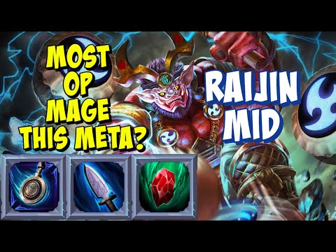 MOST OP MAGE THIS META? RAIJIN MID GAMEPLAY SMITE SEASON 9