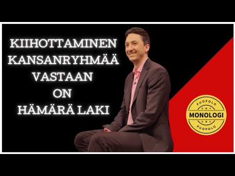 Kiihottaminen kansanryhmää vastaan on hämärä laki