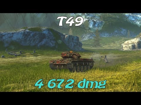 WOT Blitz / T49 / 5 kills / 4 672 dmg