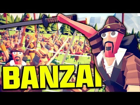 INSANE BANZAI CHARGE in WW2 Totally Accurate Battle Simulator (TABS)