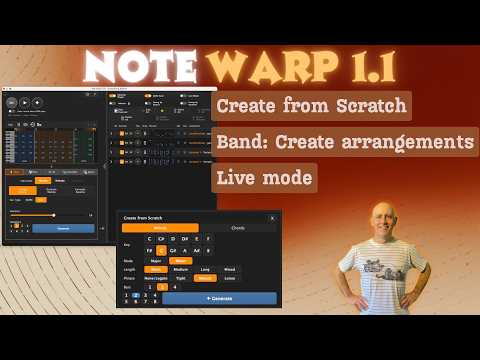 NoteWarp 1.1 - Create from Scratch, Whole Arrangement & Live Mode 🖖