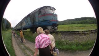 TRAIN FROM HALF-LIFE IN REAL LIFE!!!! Ukrainian-USSR Train RVR DR1A Diesel Locomotive 209