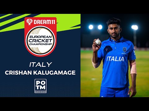 POTM: C.Kalugamage - Group D, Match 10 - ITA vs NOR | Highlights | Dream11 ECC, 2022 | ECC22.082