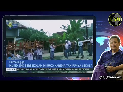 Ganjar Lihat itu...!! Tak Punya Gedung, Siswa SMK Negeri Purbalingga Belajar di Pasar; Miris...?!