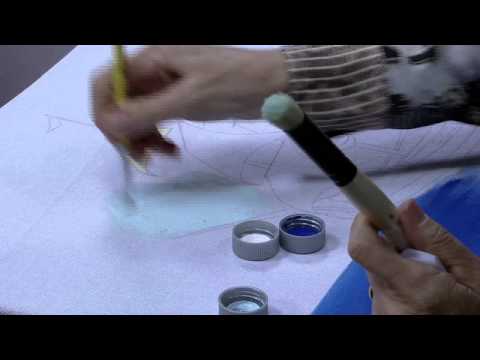 Mulher.com 16/07/2015 Fátima Hespanholeto - Pintura pano copa barco Parte 1/2