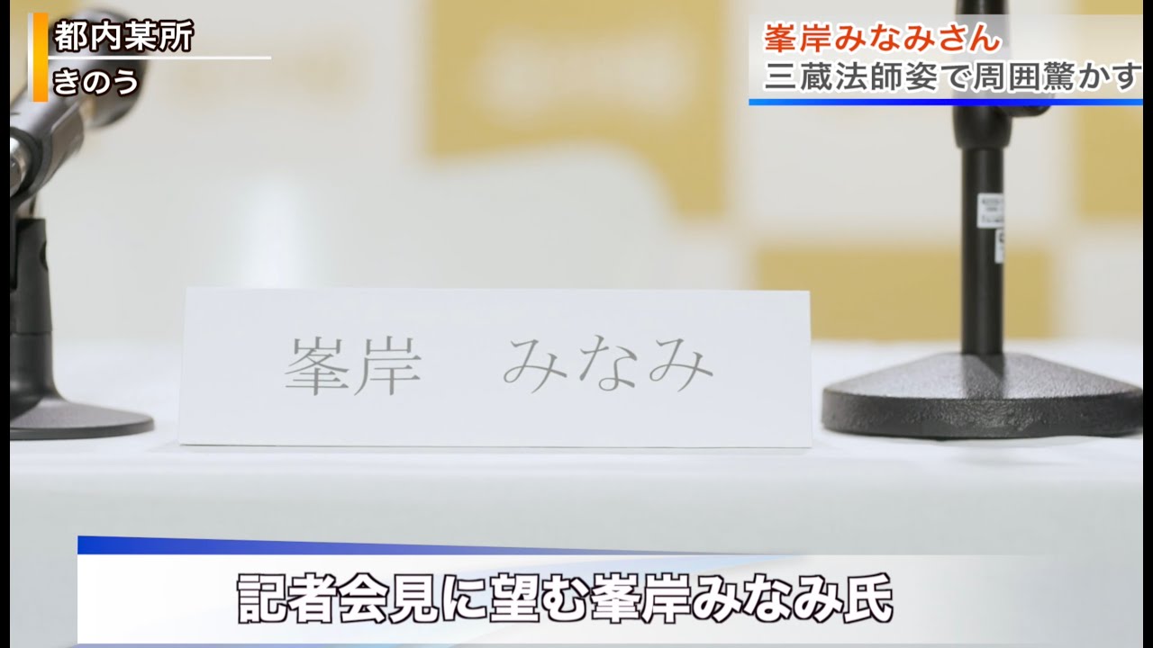 【速報】峯岸みなみさんが記者会見から消えました