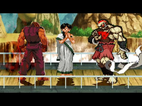 Evil Ryu Vs. Evil Dhalsim - The Satsui's Temptation