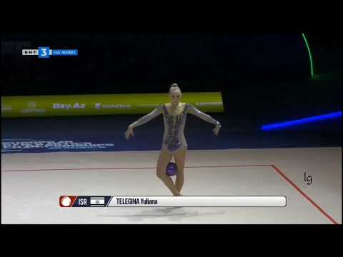 Yuliana Telegina Ball AA European RG Championships Baku 2019