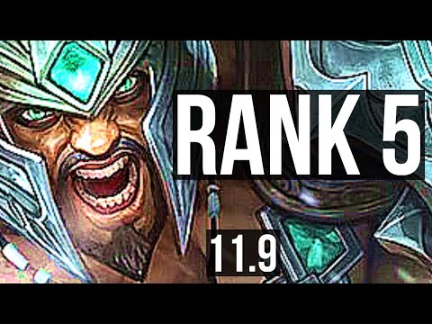 TRYNDAMERE vs JAX (TOP) | Rank 1 Trynda, Rank 5, 9/1/3, Legendary | JP Challenger | v11.9