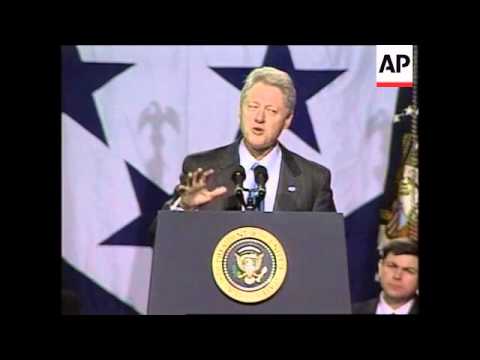 USA: BILL CLINTON MAKES FINAL TRIP AS PRESIDENT