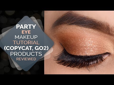 Party Eye Makeup Tutorial (Copycat Products Reviewed) | Step By Step Eye Makeup | Pooja Goel