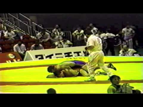 1990 Senior World Championships: 90 kg William Rombouts (FRA) vs. Mohammad Hassan Mohebbi (IRI)