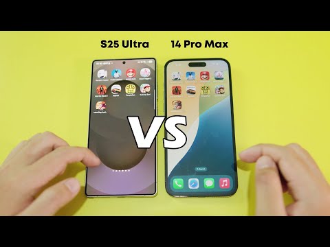 iPhone 14 Pro Max VS Galaxy S25 Ultra – Size, Screen, Speed Test