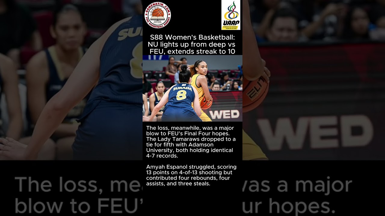 UAAP Women's Basketball: NU clobbers FEU, as the Bulldogs keep pace with league-leading UST