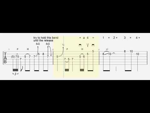 Crossroads solo (1st half of 1st solo) by phrase/ phrase trainer
