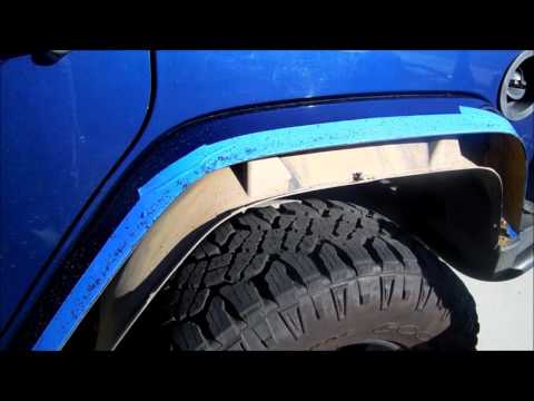 Cutting Painted Fender Flares on a Jeep - Yes it can be done!