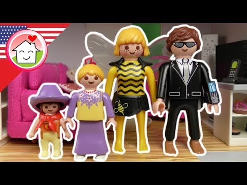 Playmobil english The Hauser Family Celebrates Halloween in Three Different Styles