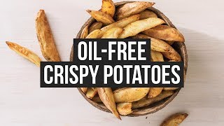 Oil Free Crispy Potato Wedges | HEALTHY VEGAN | FIVESEC HEALTH