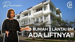 ADA LIFTNYA!! REVIEW RUMAH MEWAH 3 LANTAI HARGA 8M DI SUTERA WINONA ALAM SUTERA! | #ReviewC21