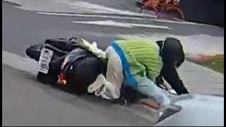 【車禍影片】機車未注意車前狀況（2024.03.16 台北市北投區承德路七段