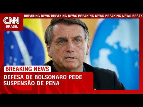 Defesa de Bolsonaro pede a Kassio suspensão de pena por trama golpista | LIVE CNN