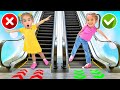 Alice And Escalator Mall Adventure Safety Learning For Kids