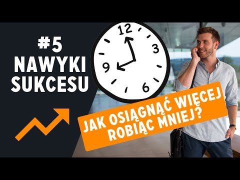 Nawyki Sukcesu 5/7 - Blokowanie czasu na rzeczy ważne.