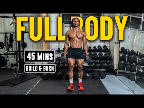 45 Mins Full body Dumbbell Workout (No Bench) | Build Muscle & Burn Fat 22
