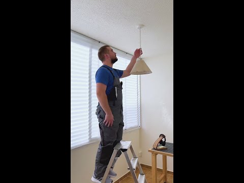 How to replace ceiling lights like a pro! 💡🛠️👨‍🔧 by Crafty Champions
