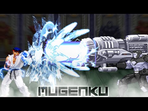 Ice Power Ryu vs War Machine. Marvel vs Street Fighter MUGEN