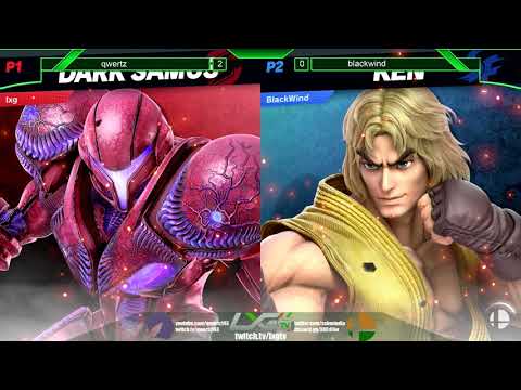 qwertz143 (Kirby/Dedede/Dark Samus) vs BlackWind (Ken) - Smash Ultimate @ LXG 17